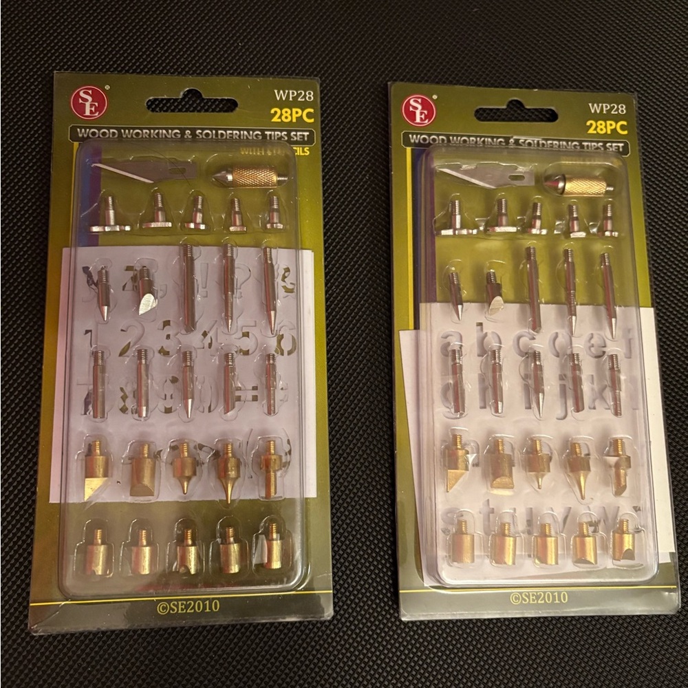 NEW Wood burning tool tips - Set of 2 identical packs